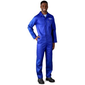 Safety Polycotton Boiler Suit - Reflective Arms & Legs - Orange Tape