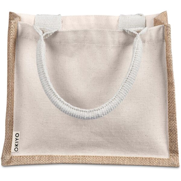 Okiyo Chinsai Midi Jute & Cotton Tote - Image 3