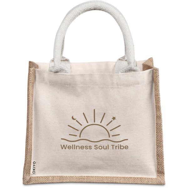 Okiyo Chinsai Midi Jute & Cotton Tote