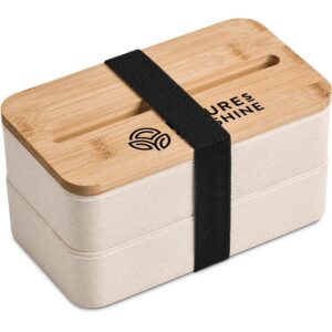 Okiyo Dura Wheat Straw & Bamboo Lunch Box Set