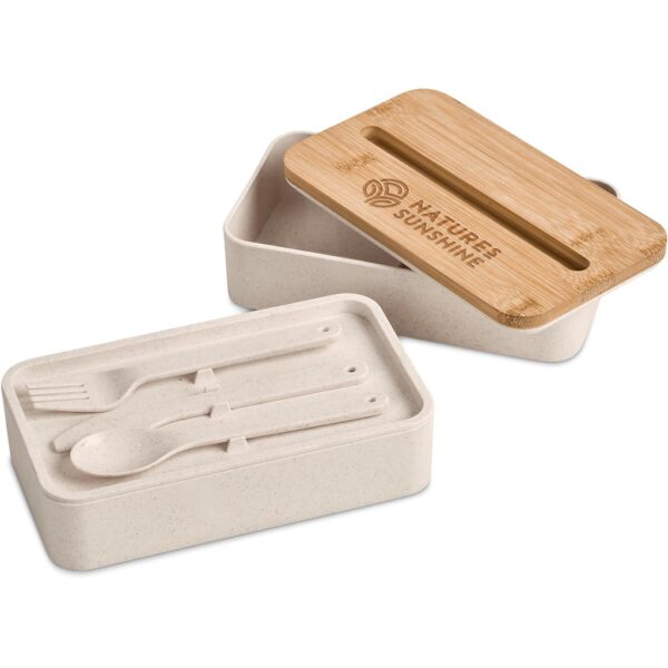 Okiyo Dura Wheat Straw & Bamboo Lunch Box Set - Image 3