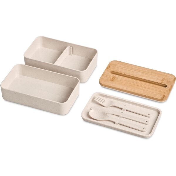 Okiyo Dura Wheat Straw & Bamboo Lunch Box Set - Image 4