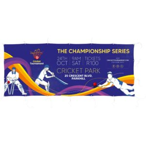 Sublimated Display Fabric Banner 2.45m x 1.2m