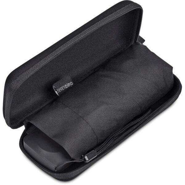 Serendipio Salem Recycled PET Compact Umbrella with EVA Pouch - Image 4